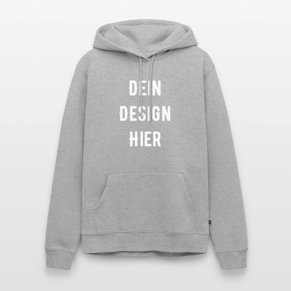 Männer Premium Hoodie - Grau meliert