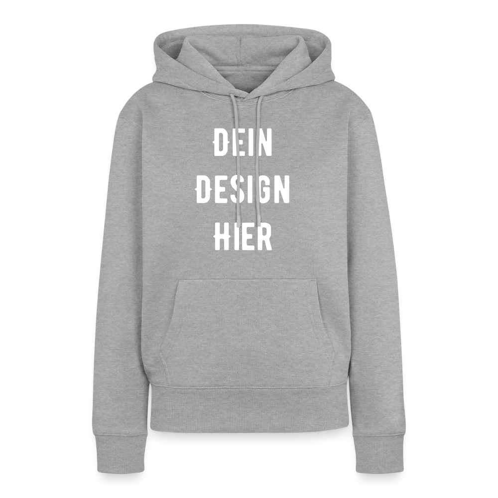 Frauen Premium Hoodie - Grau meliert