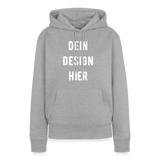 Frauen Premium Hoodie - Grau meliert