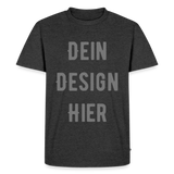 Männer Premium Bio T-Shirt - Anthrazit meliert