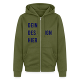 Männer Premium Zip Hoodie - Khaki