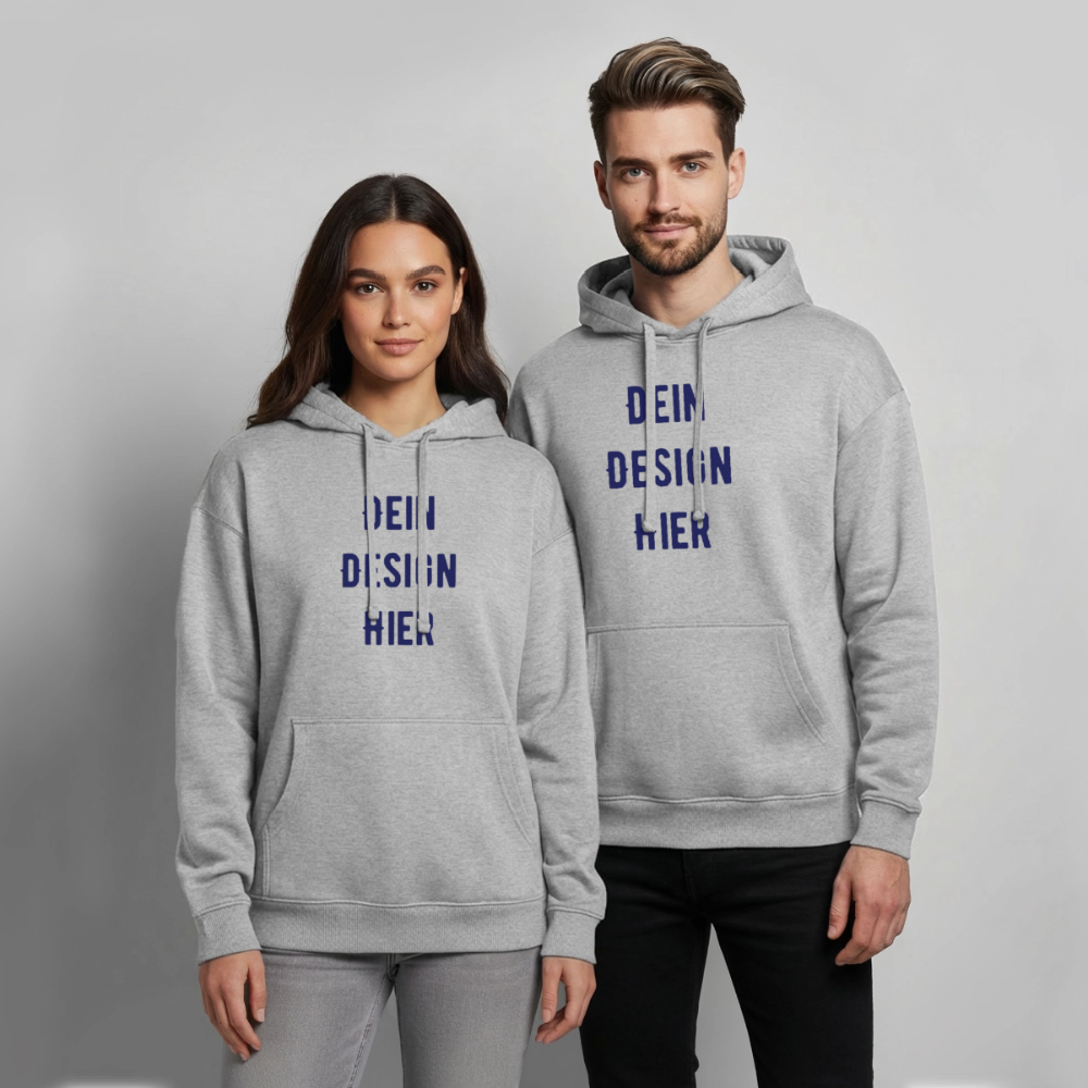 Oversized Unisex Hoodie von Stanley/Stella - Grau meliert