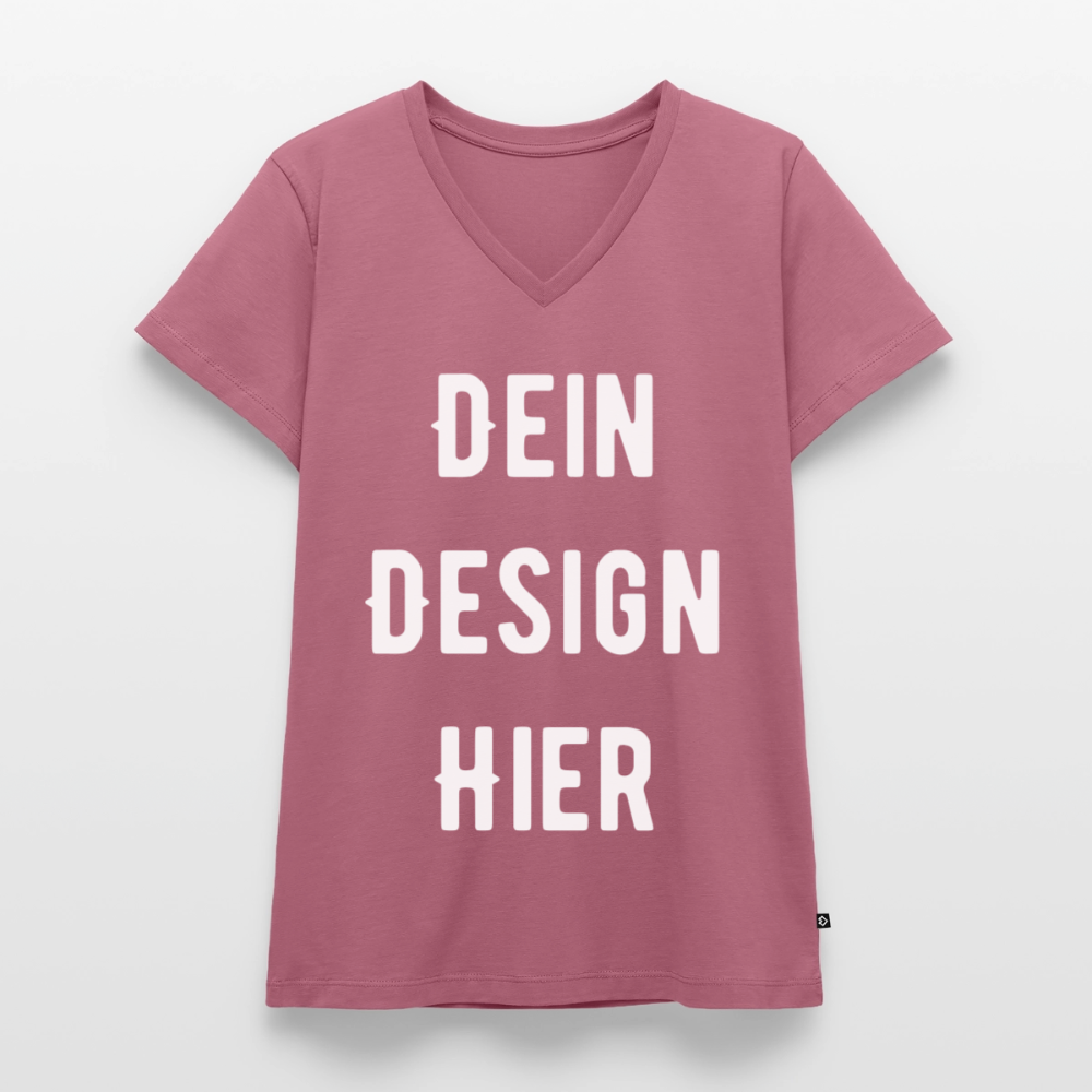 Frauen Bio-T-Shirt mit V-Ausschnitt von Stanley & Stella - Mauve