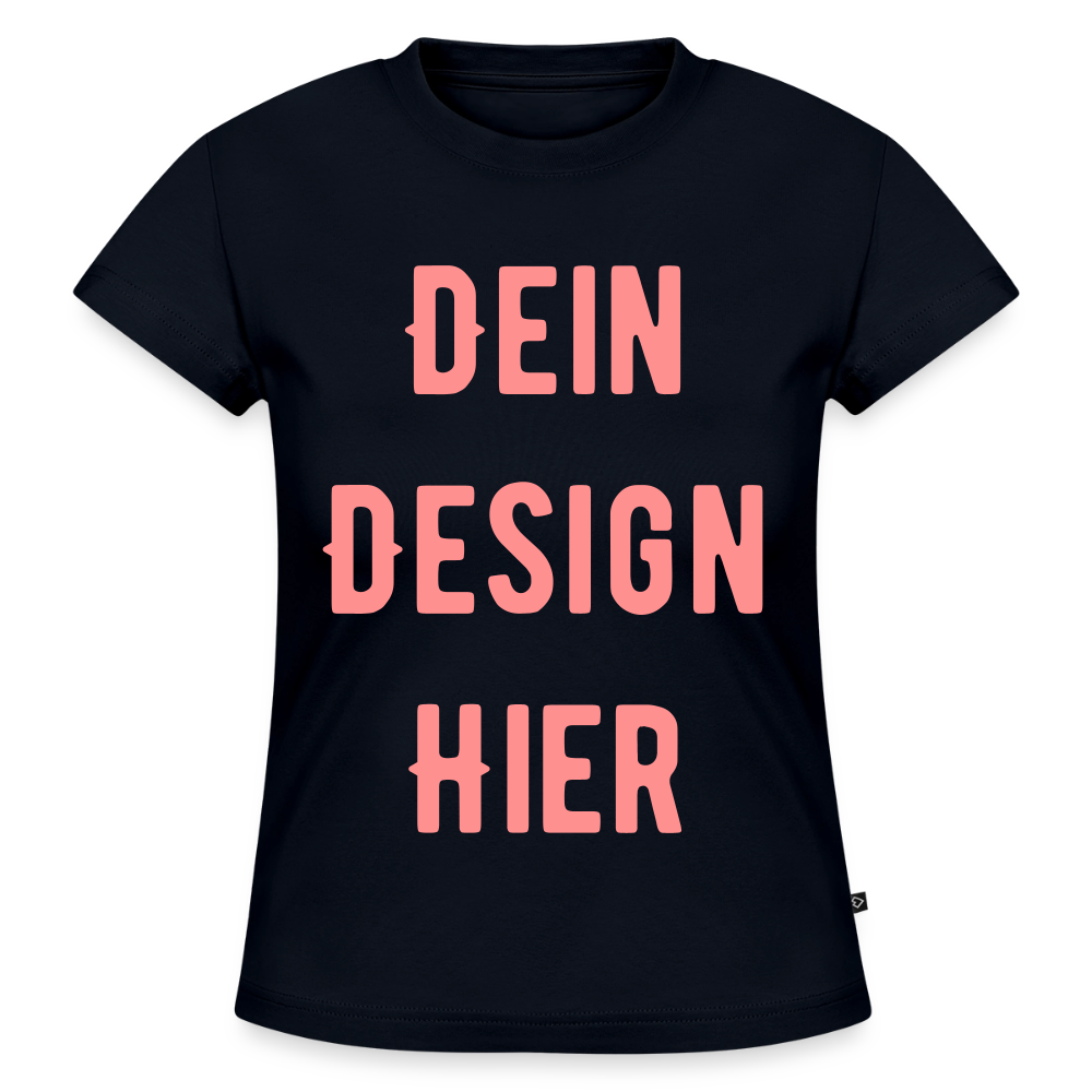 SLIM FIT Frauen Organic T-Shirt - Navy