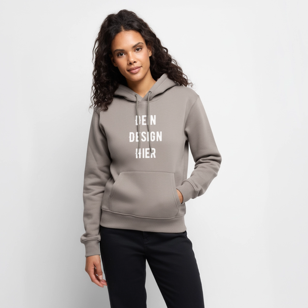 Frauen Premium Hoodie - Taupe