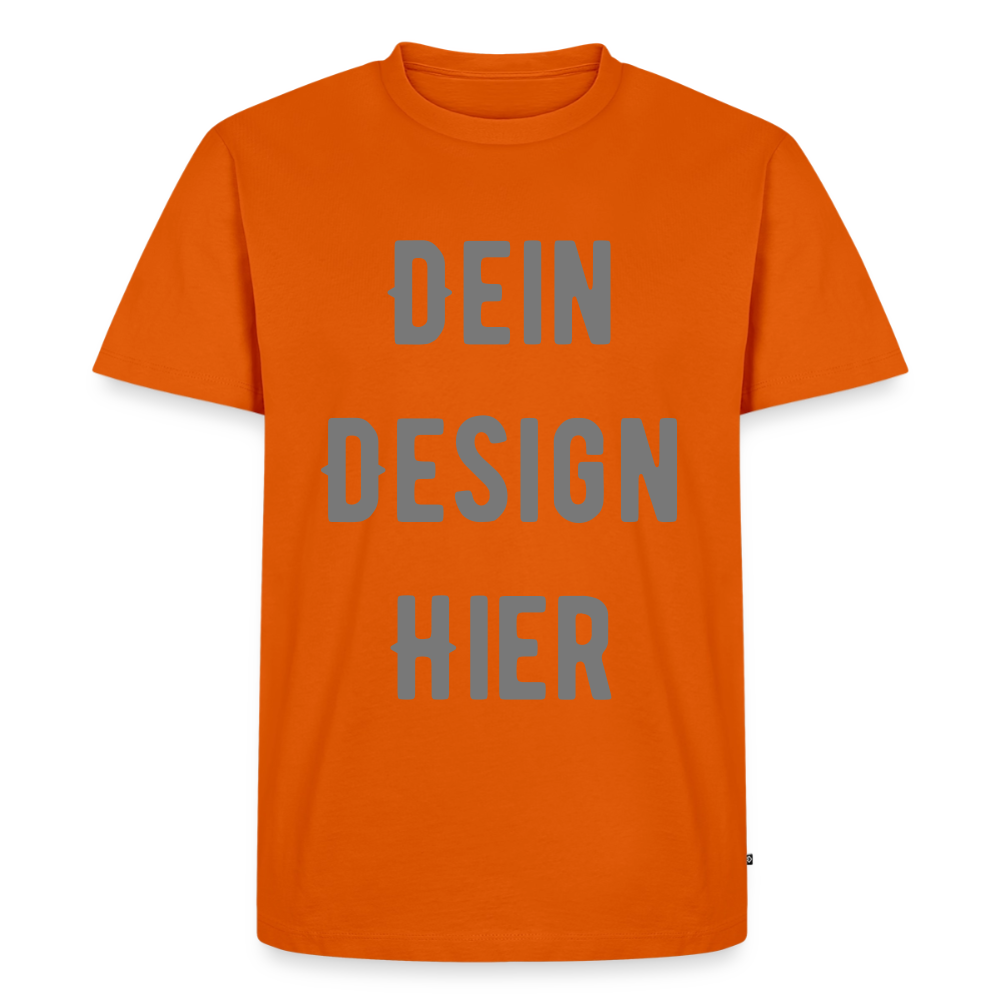 Männer Premium Bio T-Shirt - Orange 