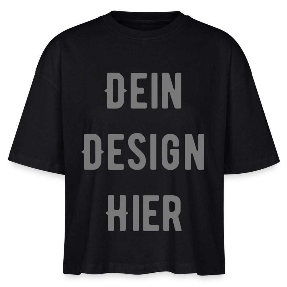 Frauen Boxy Bio-T-Shirt Nova - Schwarz