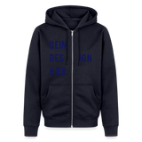 Männer Premium Zip Hoodie - Navy