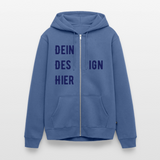 Männer Premium Zip Hoodie - Taubenblau