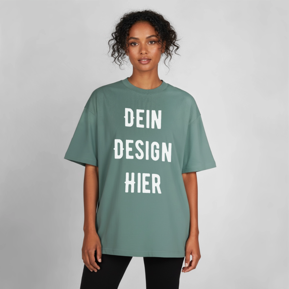 Heavyweight Unisex Boxy T-Shirt von stanley/stella - Grüner Bucht