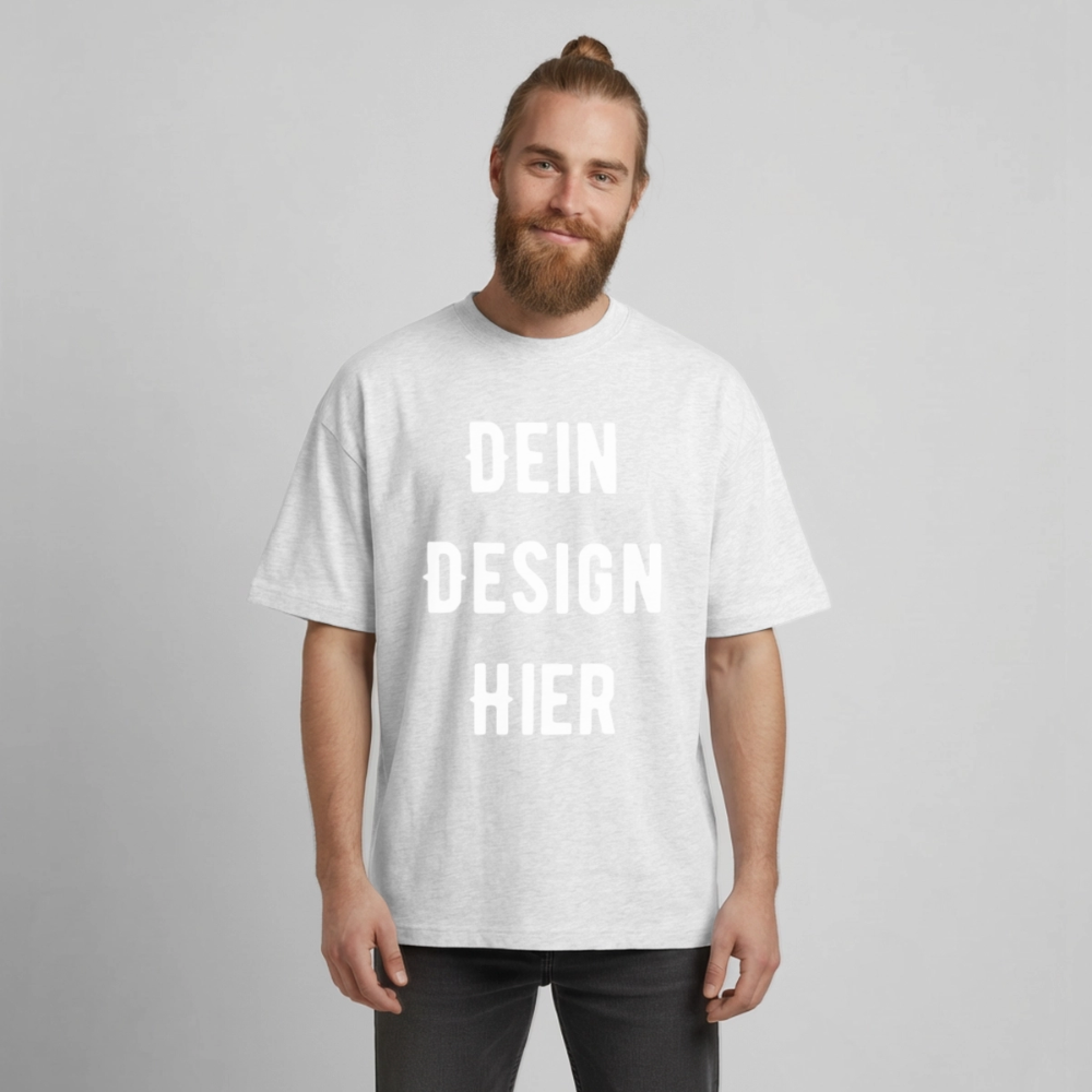 Heavyweight Unisex Boxy T-Shirt von stanley/stella - Kühles Grau meliert