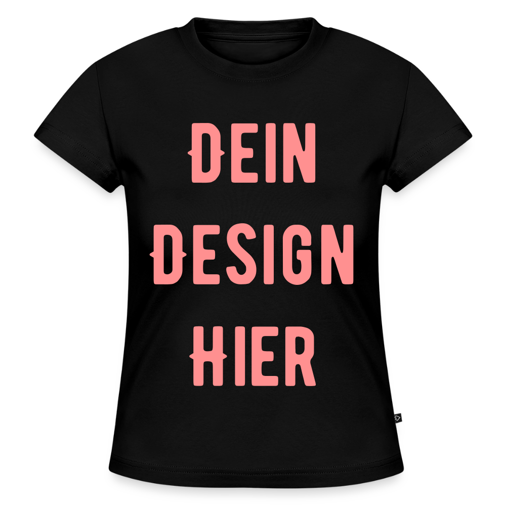 SLIM FIT Frauen Organic T-Shirt - Schwarz