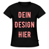 SLIM FIT Frauen Organic T-Shirt - Schwarz