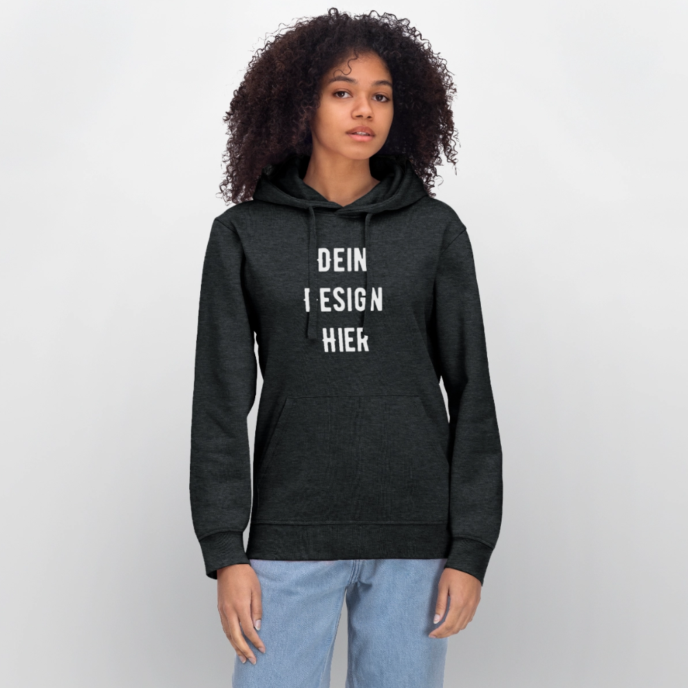 Stanley/Stella Unisex Bio-Hoodie DRUMMER - Dunkelgrau meliert