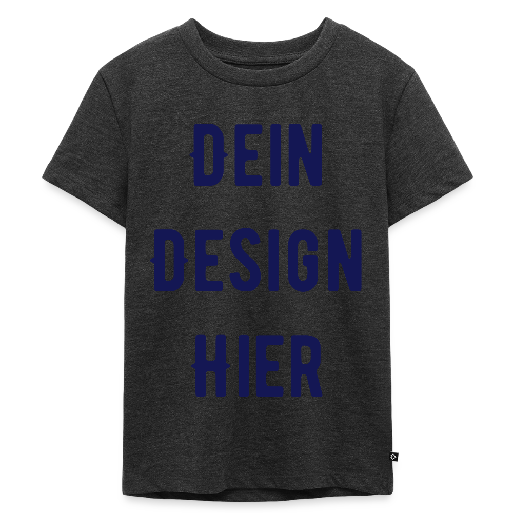 Kinder Premium Bio T-Shirt - Anthrazit meliert
