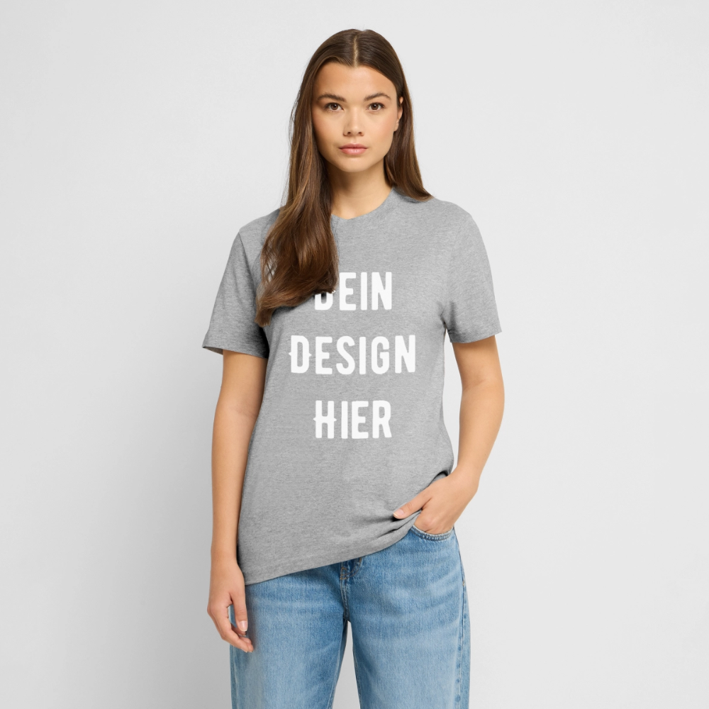 RELAXED FIT Unisex Organic T-Shirt - Grau meliert