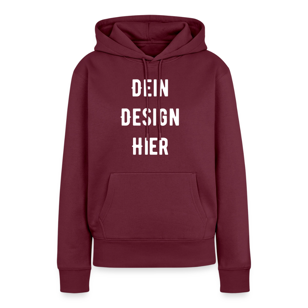 Frauen Premium Hoodie - Burgunderrot
