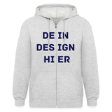 Männer Heavyweight Kapuzenjacke - Weiß meliert