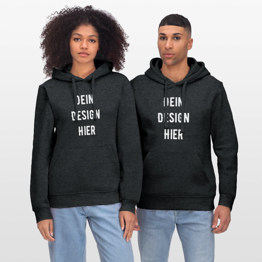 Stanley/Stella Unisex Bio-Hoodie DRUMMER - Dunkelgrau meliert