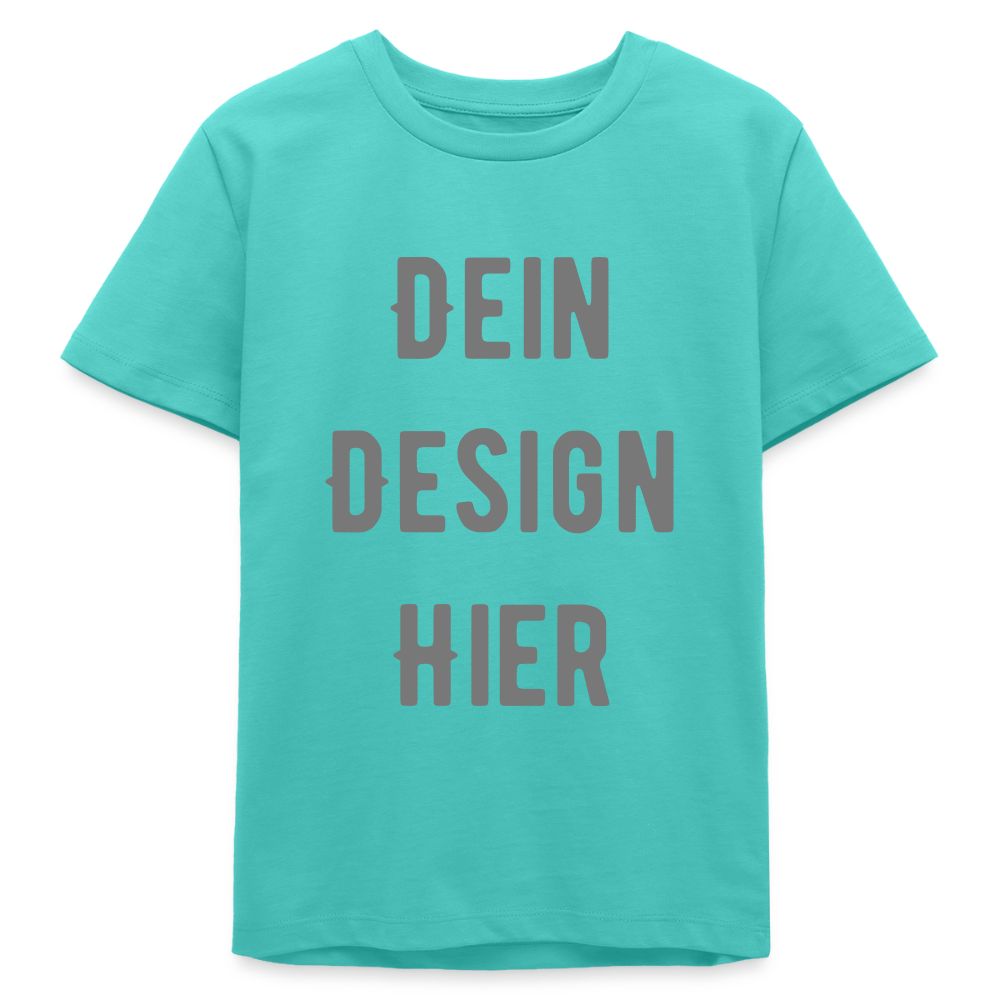 Bio Teenager T-Shirt - Poolblau