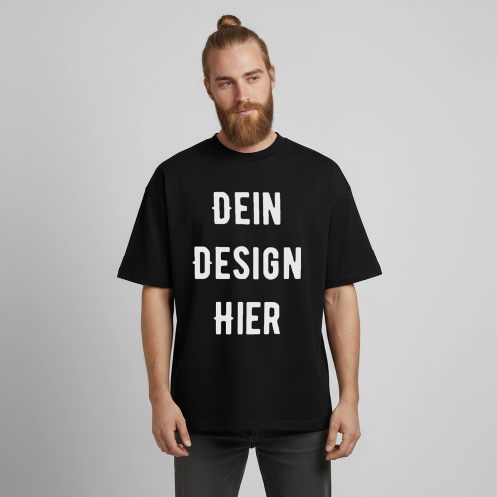 Heavyweight Unisex Boxy T-Shirt von stanley/stella - Schwarz