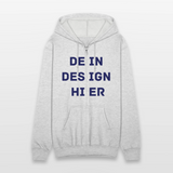 Männer Heavyweight Kapuzenjacke - Weiß meliert