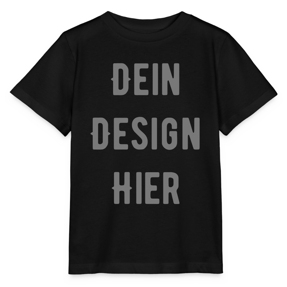 Bio Kinder T-Shirt MINI CREATOR - Schwarz