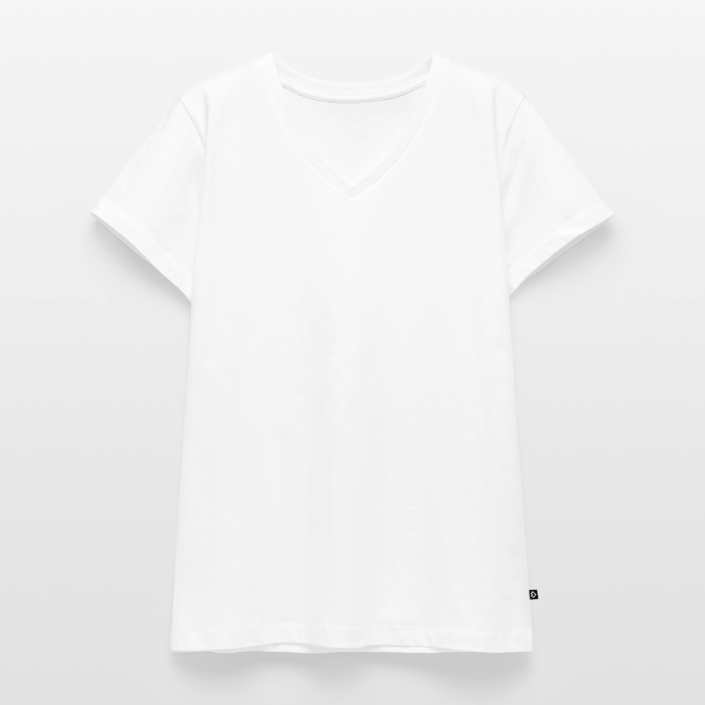 Frauen Bio-T-Shirt mit V-Ausschnitt von Stanley & Stella - Weiß