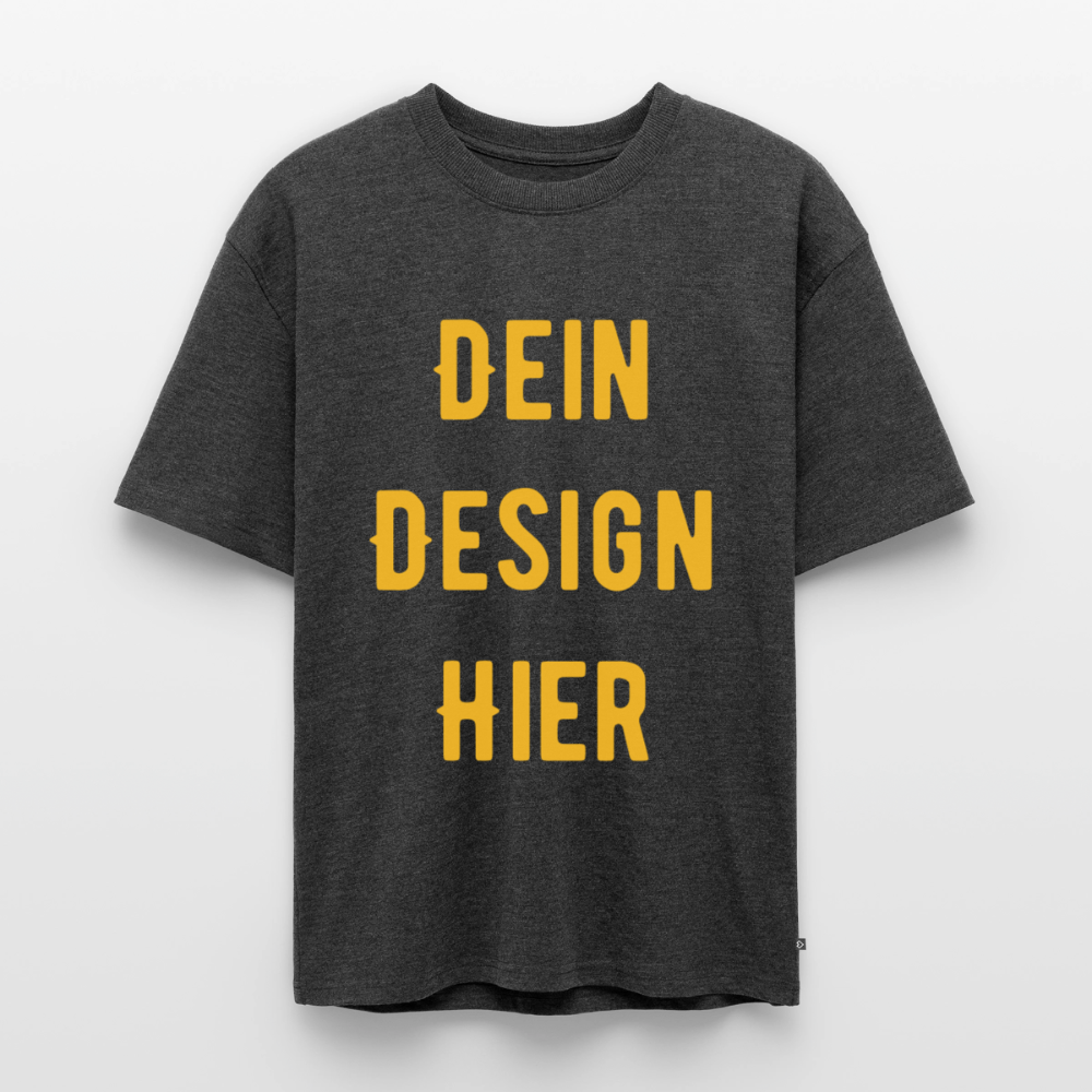 Unisex Premium Oversized Bio T-Shirt - Anthrazit meliert