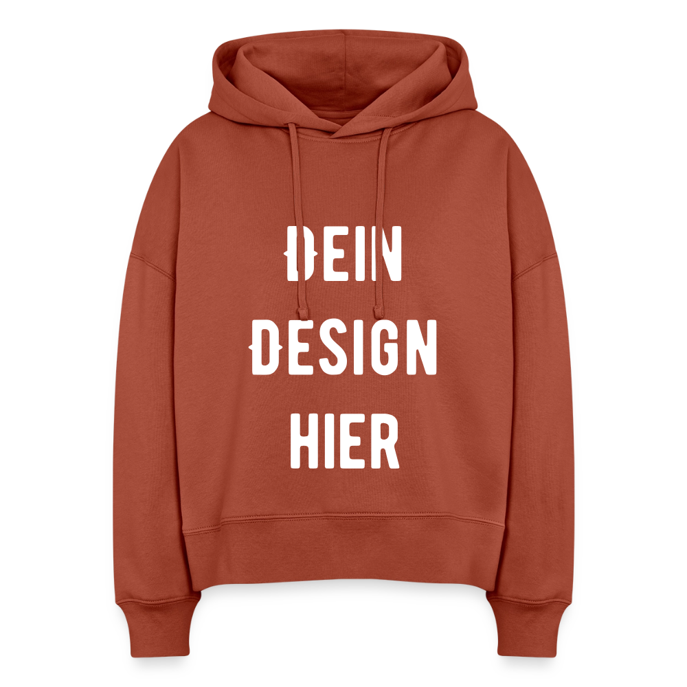 Stanley/Stella Boxy Frauen Bio Hoodie Nora - Terrakotta