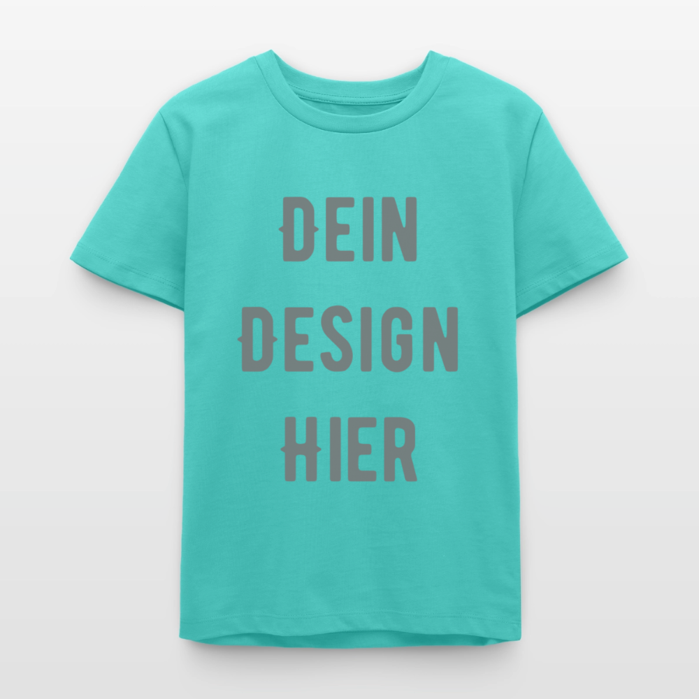 Bio Teenager T-Shirt - Poolblau