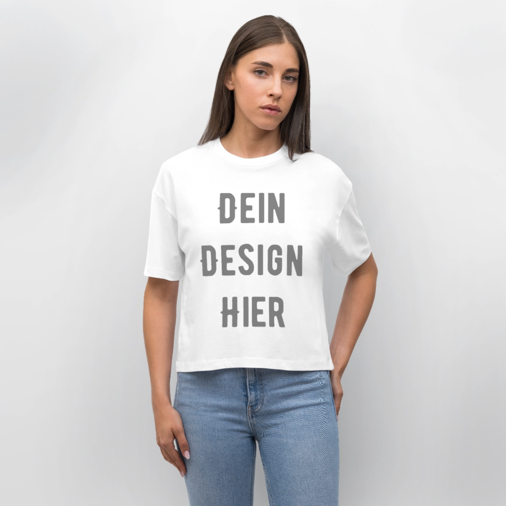 Frauen Boxy Bio-T-Shirt Nova - Weiß