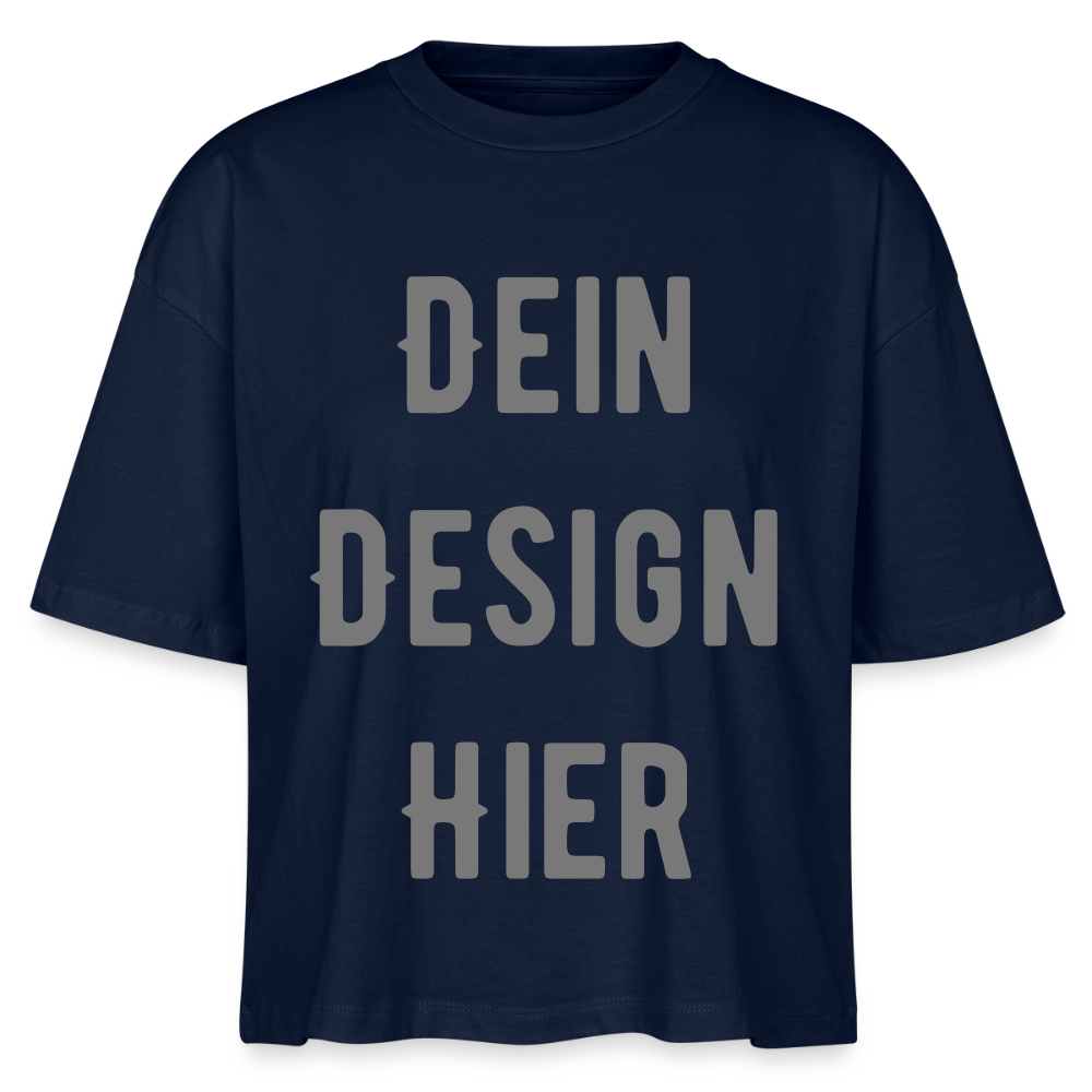 Frauen Boxy Bio-T-Shirt Nova - Navy