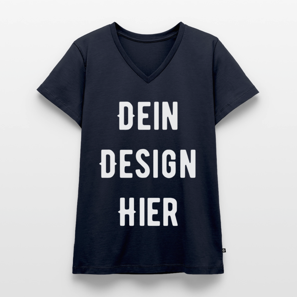 Frauen Bio-T-Shirt mit V-Ausschnitt von Stanley & Stella - Navy