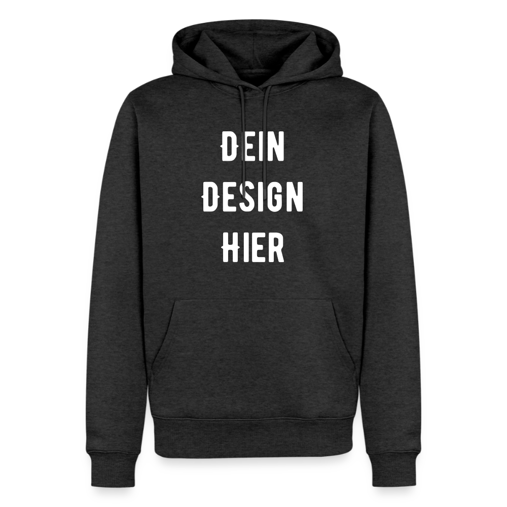 Männer Premium Hoodie - Anthrazit meliert
