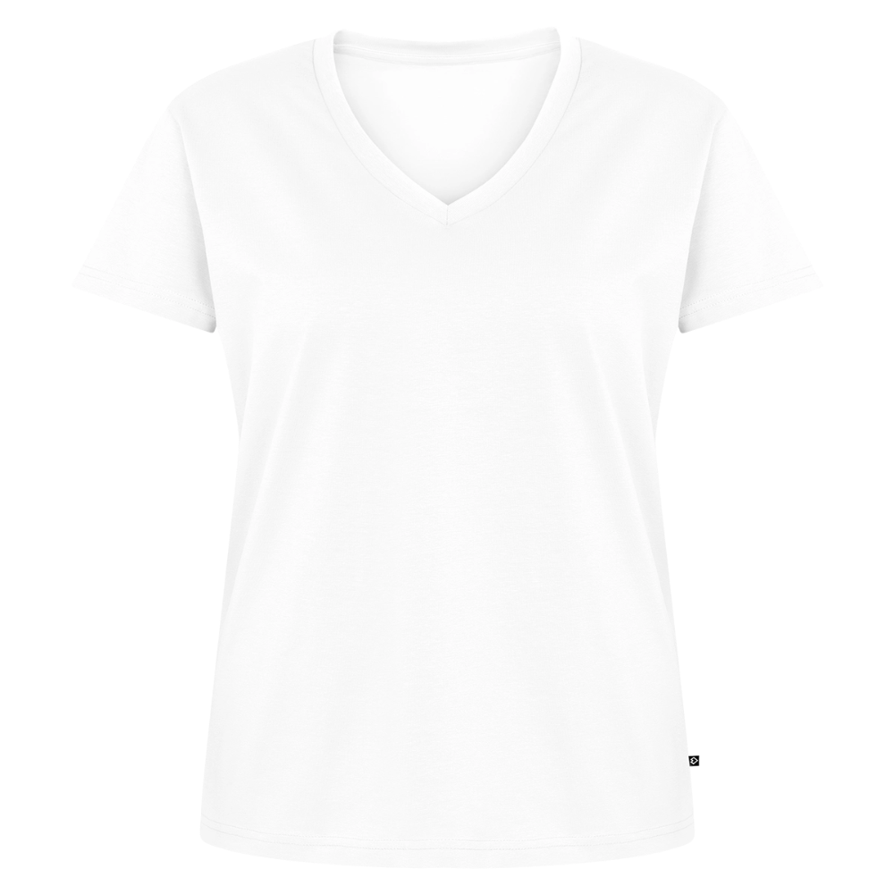 Frauen Bio-T-Shirt mit V-Ausschnitt von Stanley & Stella - Weiß