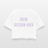 Frauen Premium Oversized Bio Cropped T-Shirt - Weiß