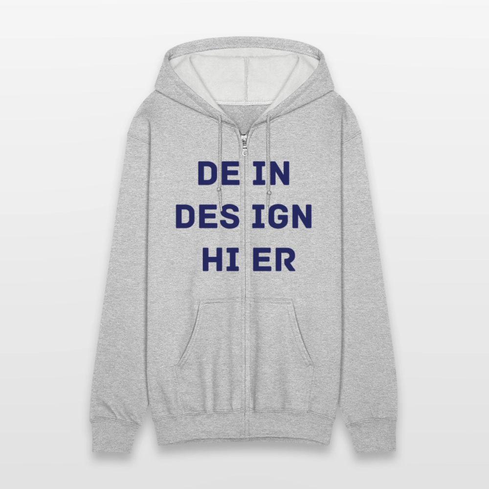 Männer Heavyweight Kapuzenjacke - Grau meliert