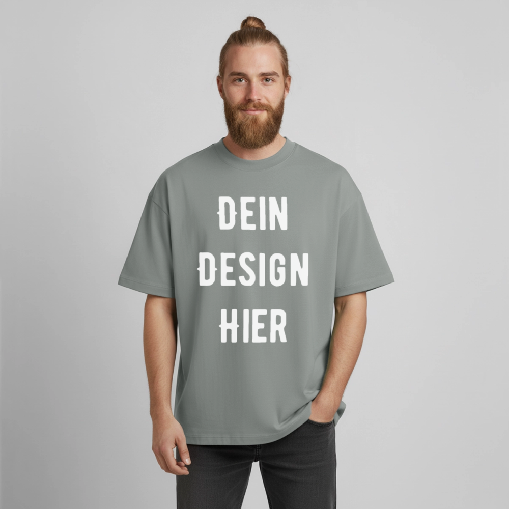 Heavyweight Unisex Boxy T-Shirt von stanley/stella - Nebelgrau