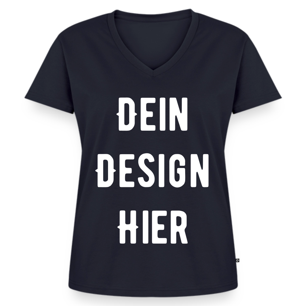 Frauen Bio-T-Shirt mit V-Ausschnitt von Stanley & Stella - Navy