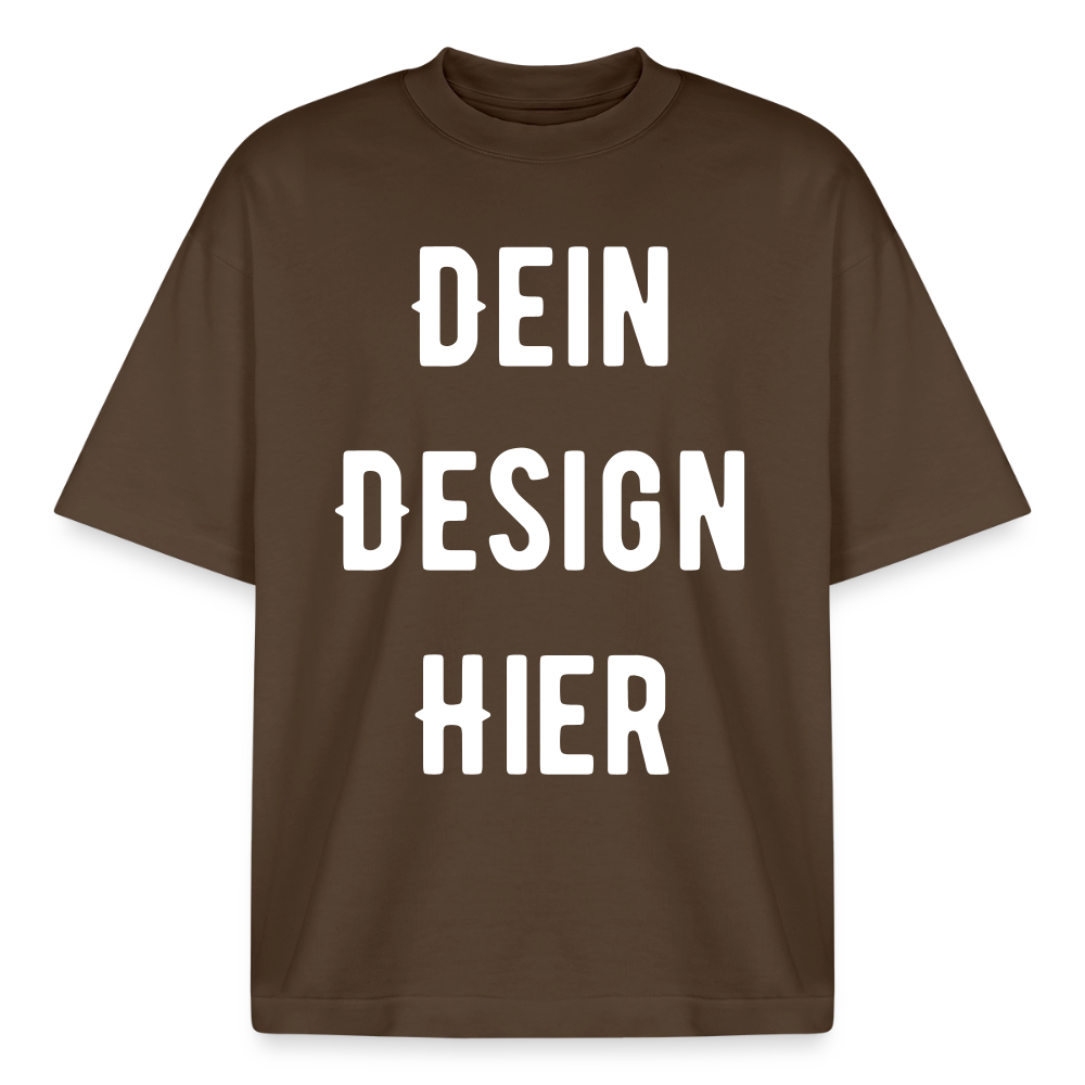 Heavyweight Unisex Boxy T-Shirt von stanley/stella - Dunkelbraun