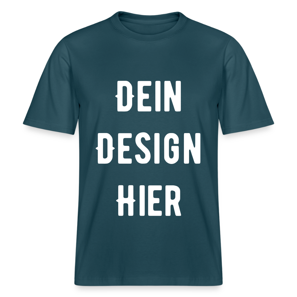 RELAXED FIT Unisex Organic T-Shirt - Dunkles Petrol
