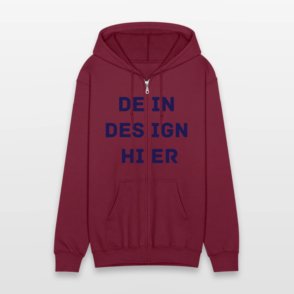 Männer Heavyweight Kapuzenjacke - Maroon
