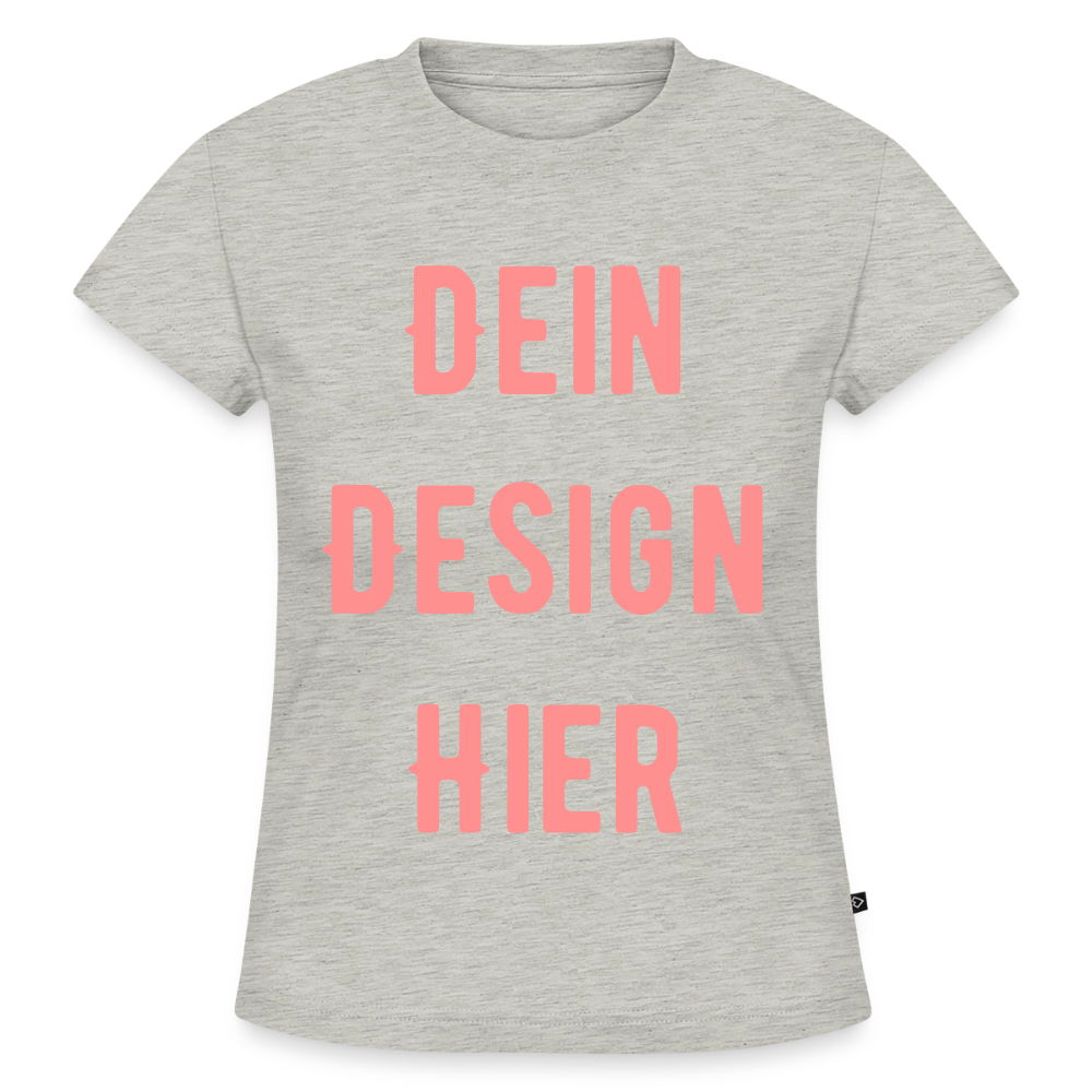 SLIM FIT Frauen Organic T-Shirt - Grau meliert