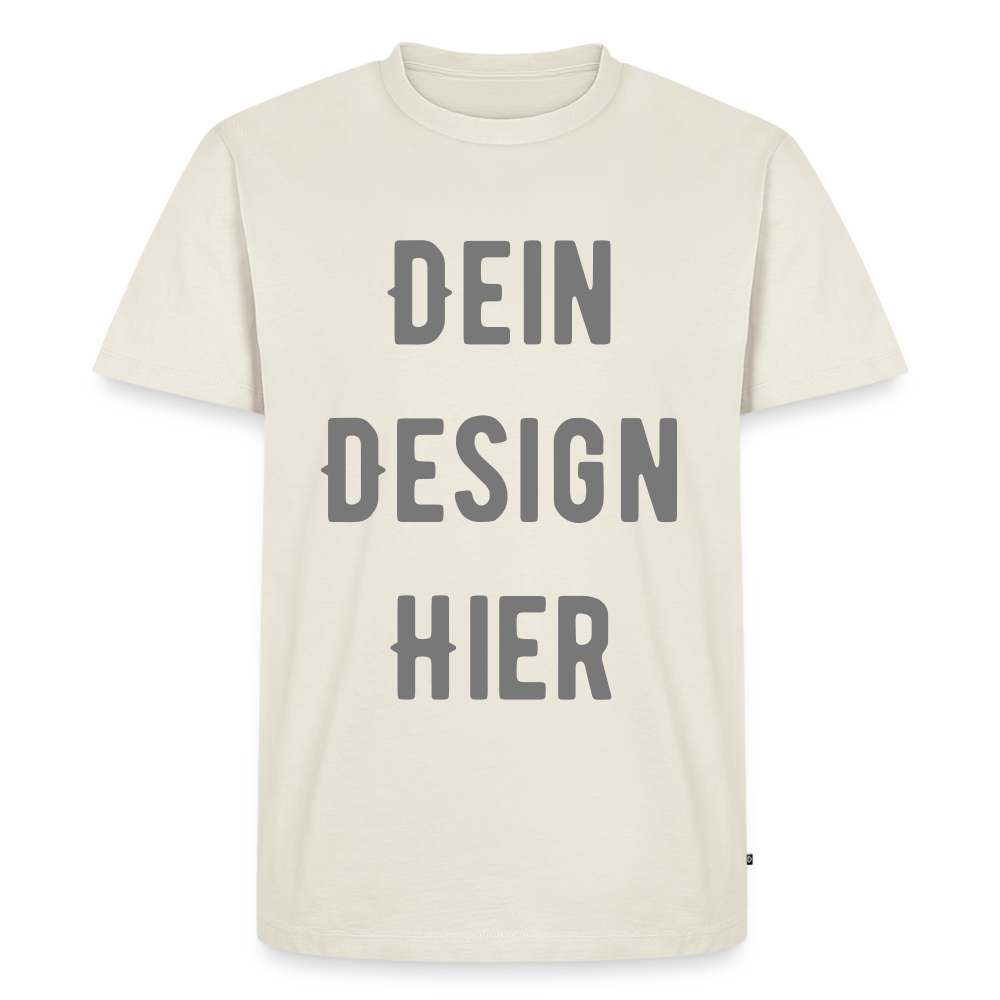 Männer Premium Bio T-Shirt - Naturweiß