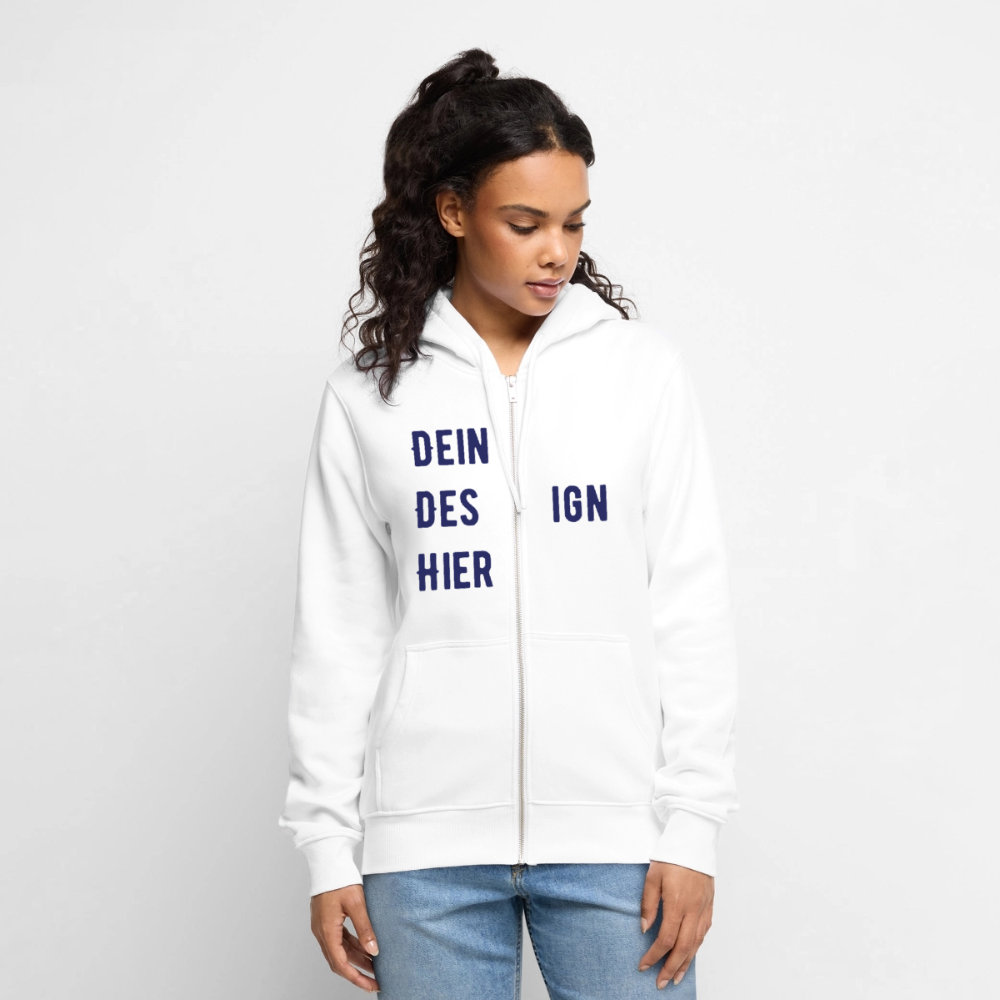 Männer Premium Zip Hoodie - Weiß