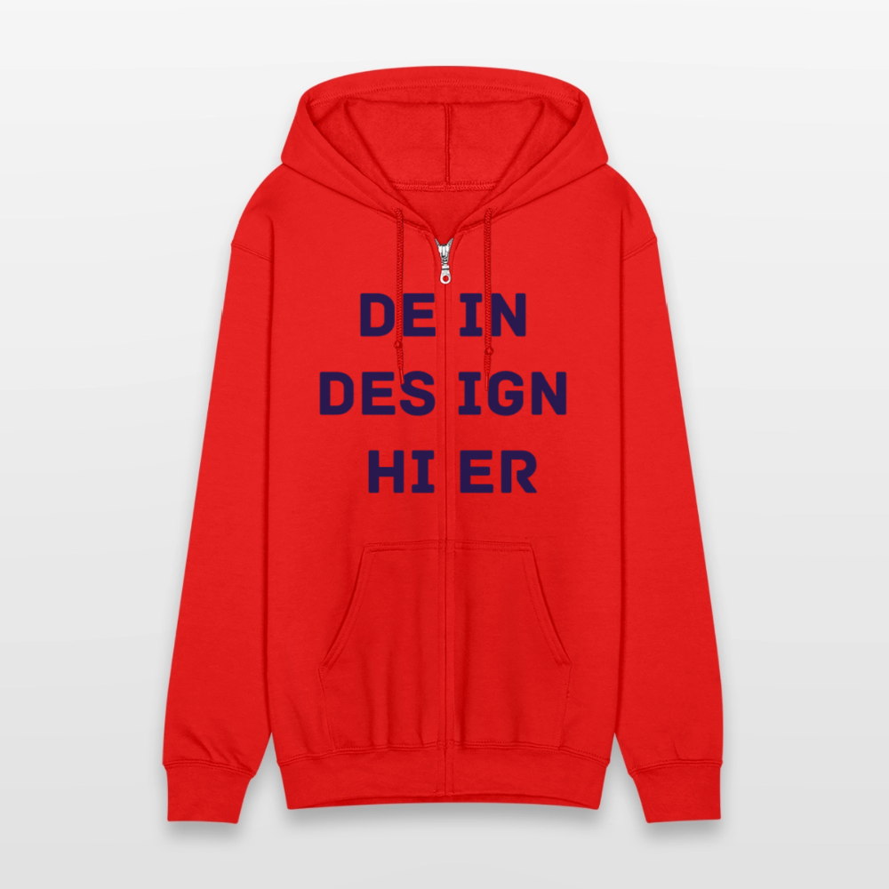 Männer Heavyweight Kapuzenjacke - Rot