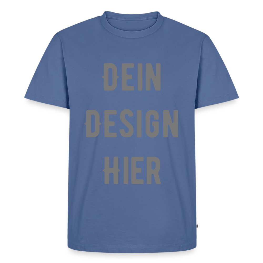 Männer Premium Bio T-Shirt - Taubenblau