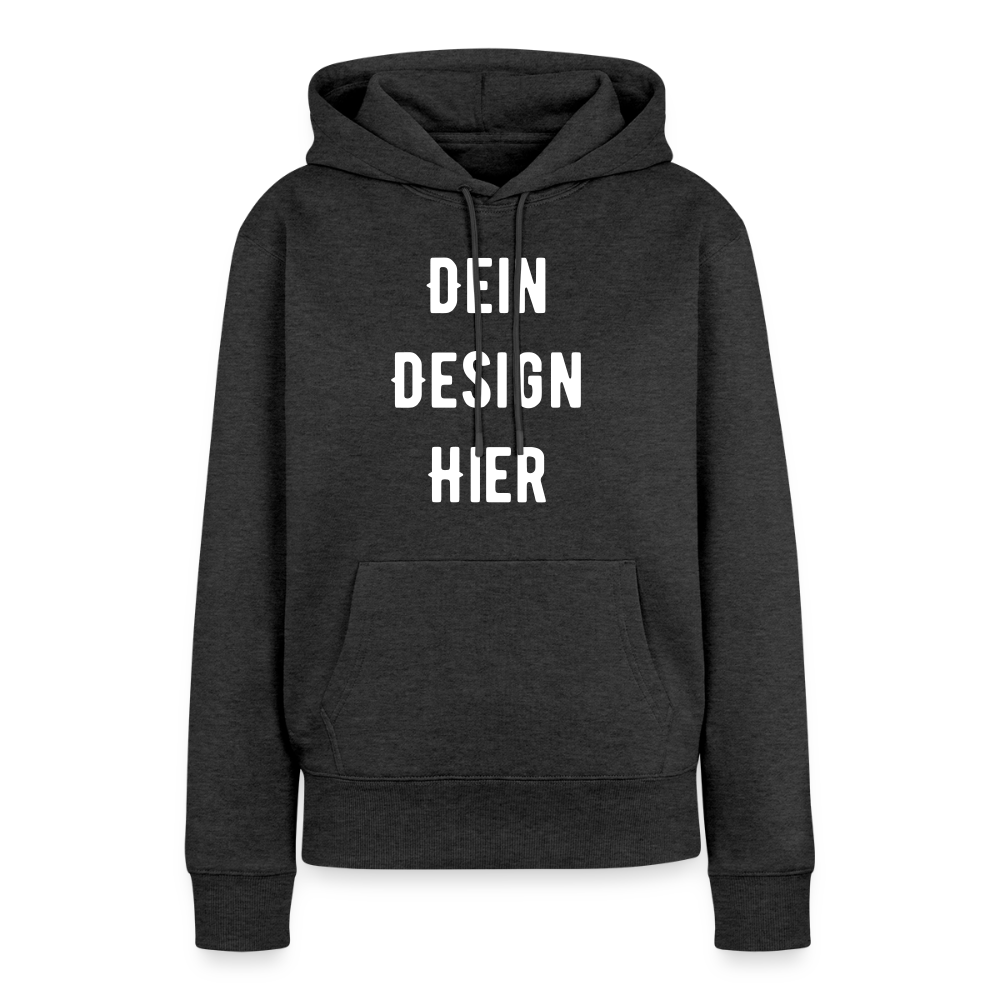 Frauen Premium Hoodie - Anthrazit meliert