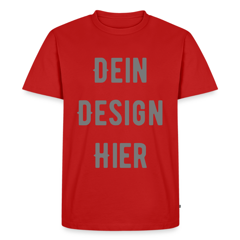 Männer Premium Bio T-Shirt - Rot